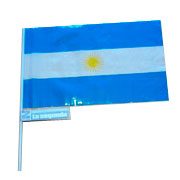 Banderitas Argentinas 15×25cm con Logo de Sponsor